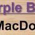 5 Purple Belt Old MacDonald