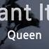 Queen I Want It All Karaoke Version