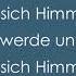 Wo Menschen Sich Vergessen Da Berühren Sich Himmel Und Erde Begleitung Und Text Zum Mitsingen