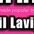 Avril Lavigne Girlfriend Karaoke Version