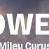 Miley Cyrus Flowers Lyrics