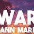 Ann Marie War Lyrics