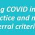 Long COVID In General Practice And New Statewide Referral Criteria Update 5 October 2023
