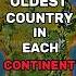 Oldest Country In Each Continent Viral Country Countries Oldest History Geography Maps