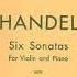 Allegro Handel Violin Sonata 6 E Accompaniment