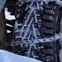 Tire Chains Vs No Chains Comparison Jeep Rubicon Steep Snow Covered Hill