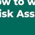 How To Write Your Risk Assessment