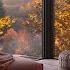 Cozy Forest Balcony With Crackling Fireplace And Relaxing Nature Sounds For Stress Relief