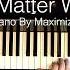 Boyzone No Matter What Solo Piano Cover Maximizer