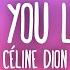 Celine Dion Because You Loved Me Theme From Up Close Personal