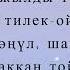 Бек Борбиев Жаңы жыл текст