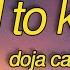 Doja Cat Need To Know Lyrics