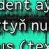 Prezident Aydymy Bagtyn Nury Minus Text