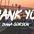 Diana Gordon Thank You Lyrics