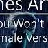 Nightcore Say You Won T Let Go Female Version James Arthur