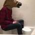 Man Horse Plays Paranoid By Black Sabbath On A Bucket In The Bathtub