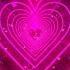 Heart Tunnel Pink Heart Background Neon Heart Background Video Wallpaper Heart 10 Hours