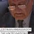 Palestinian Ambassador To The United Nations Overcome With Emotion