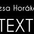 BIJAV Vanesa Horakova TEXT