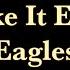 Eagles Take It Easy Acoustic Guitar Karaoke Songs With Lyrics