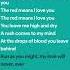 The Red Means I Love You By Madds Buckley Sped Up With Lyrics