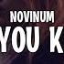 NoVinum Let You Know Lyrics