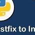 Postfix To Infix In Python