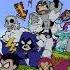 Teen Titans GO PIXEL ART In MINECRAFT Shorts