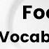 Food Vocabulary ESL Game English Vocabulary Games