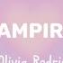 Vampire Olivia Rodrigo Lyrics Sped Up