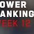 Week 12 Power Rankings