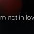 Kelsey Lu I M Not In Love Lyrics