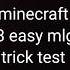 Minecraft MLG Tricks Test Can You Pass