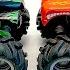 GRAVE DIGGER Vs EL TORO LOCO MONSTER JAM K NEX MONSTER TRUCKS HOT WHEELS