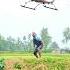 When The Boy First Saw A Helicopter In The Village Sky