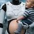 Robot Mom Chatting Happily With Her Child