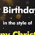 Tony Christie Happy Birthday Baby Karaoke Version From Zoom Karaoke