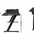 Artiss Gaming Desk Computer Desks Table Study Home Ofiice RGB LED Light 120CM
