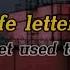 Life Letters Never Get Used To People No Glitch Lyrics Video Romanized