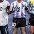 Congratulation Mario Kempes 1978 Diego Maradona 1986 Lionel Messi 2022 Shorts