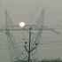 Beauty Of Sun With High Voltage Transmission Line