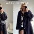 BLACK COAT STYLING FOR WINTER WAYS TO WEAR India Moon