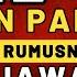 RUMUS MENJAWAB SOAL TWK PELANARAN