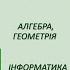 Ознайомлення із підручниками Алгебра Геометрія Інформатика для 7 класу