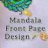 Mandala Inspired Border Design Front Page Cover Title A4 Sheet Art Assignment Short Project