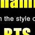 BTS Dynamite Karaoke Version