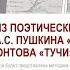 Сравнительный анализ поэтических текстов стихотворения А С Пушкина Туча и М Ю Лермонтова Тучи