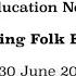 Diversifying Folk A Folk Education Network Event