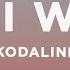 Kodaline All I Want Lyrics