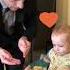 Dad Serves Baby Like Waiter